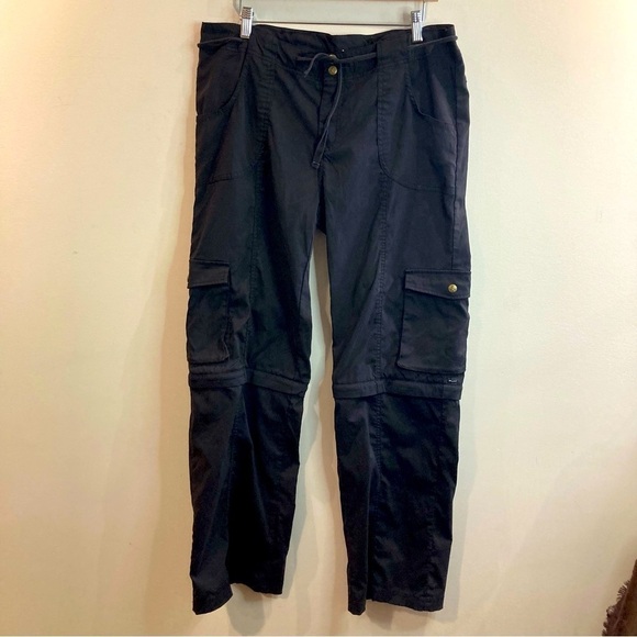 PRANA Sz 14 Summit Convertible Bermuda Length Shorts Cargo Style Pockets Pants - Picture 2 of 15